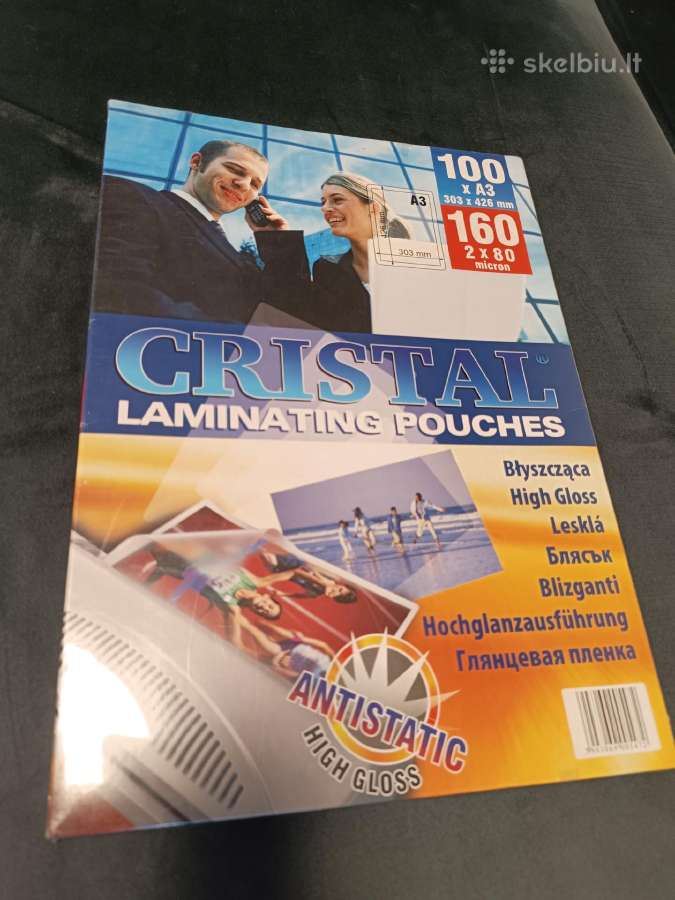 Laminavimo vokas A3 (100 vnt.) 80 mikronų