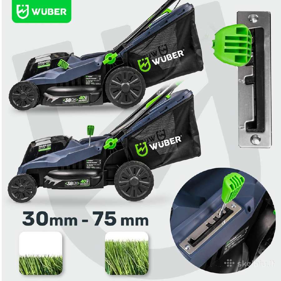 40 V „wuber“ bešepetėlinė akumuliatorinė vejapjovė - nuotraukos Nr. 2