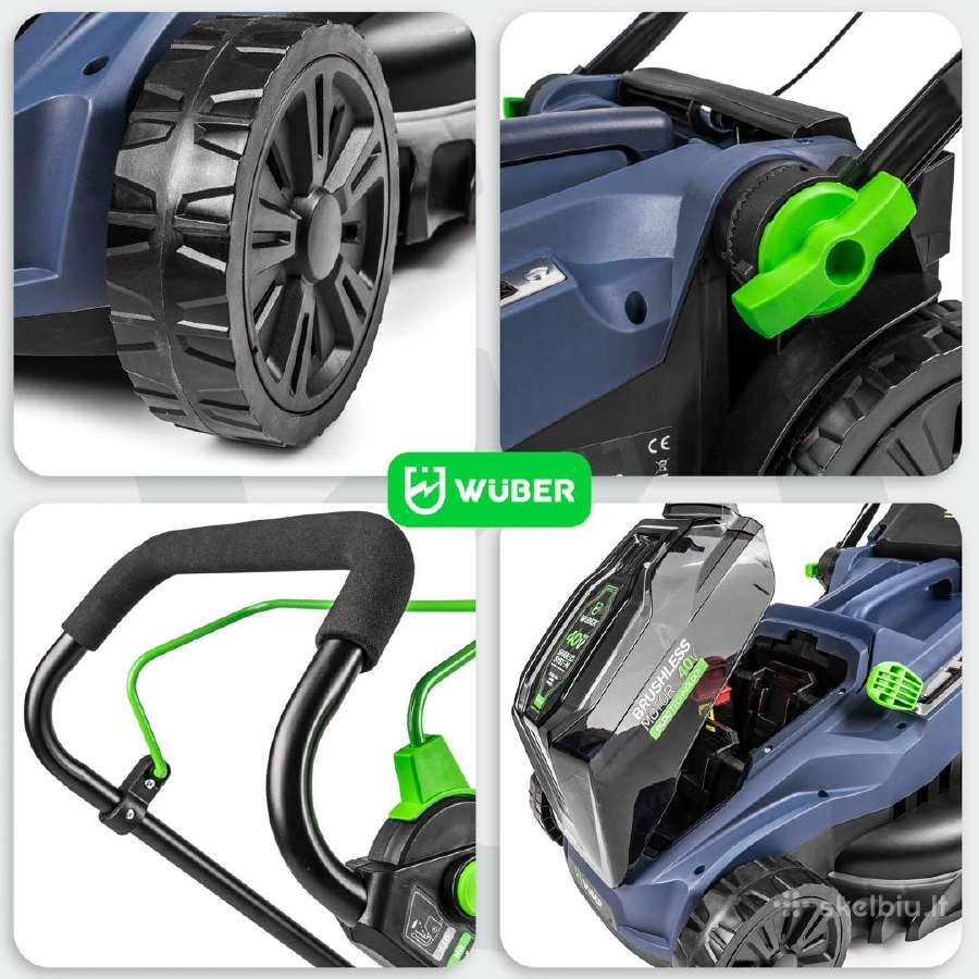 40 V „wuber“ bešepetėlinė akumuliatorinė vejapjovė - nuotraukos Nr. 3