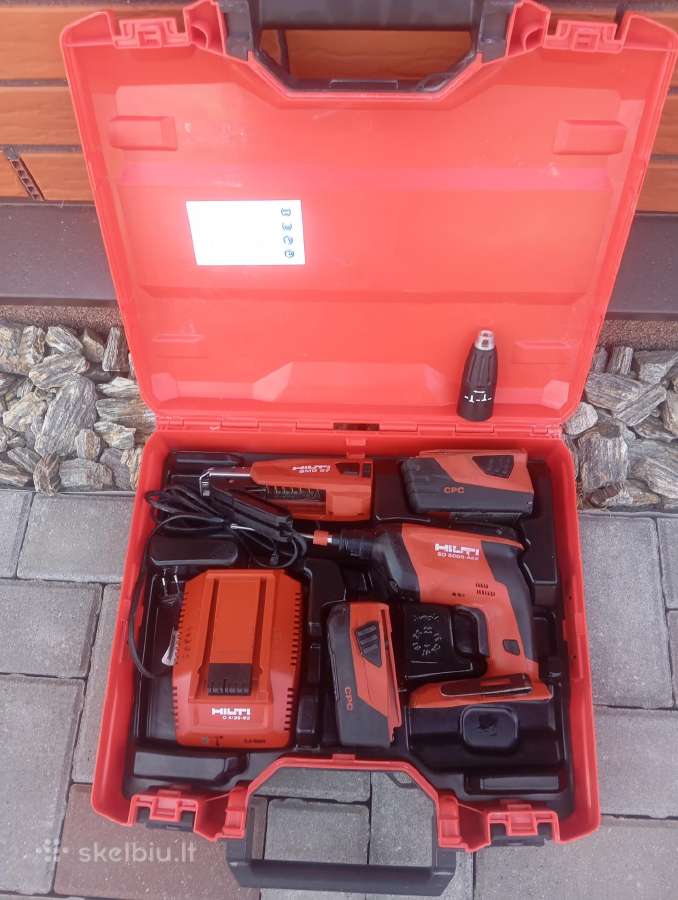 Hilti akumuliatoriniai irankiai,gipso suktuvai - nuotraukos Nr. 14