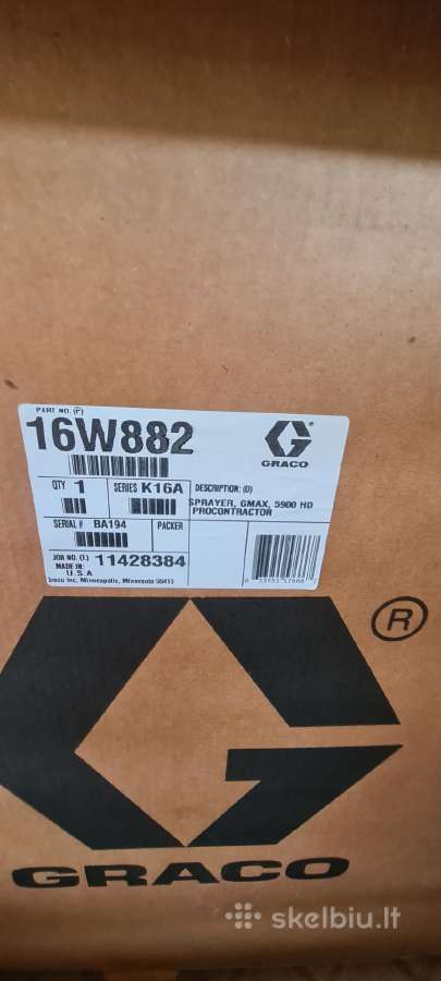 Graco Gmax II 5900 HD Procontractor Naujas. - nuotraukos Nr. 2
