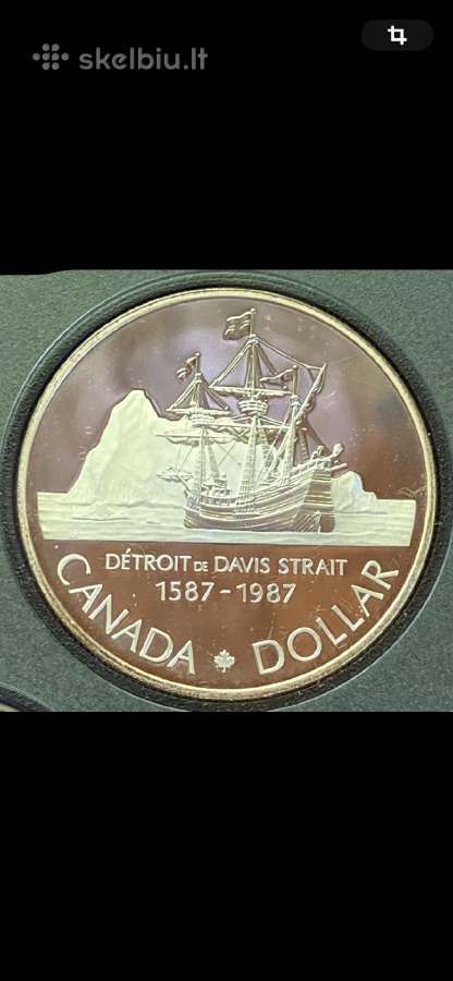 Monetu rinkinys Canada 1987m. sidabras(.500)