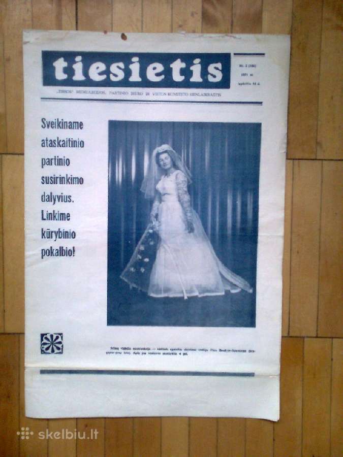 Sovietinis sienlaikraštis " Tiesietis"1971 m.