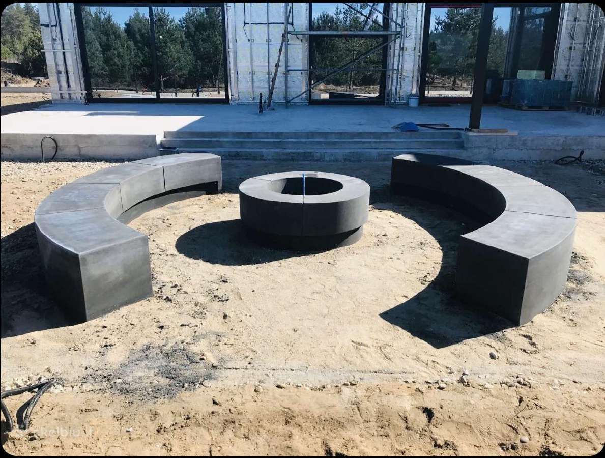 Betoniniai suoliukai, klombos, amfiteatro sienelės - nuotraukos Nr. 25