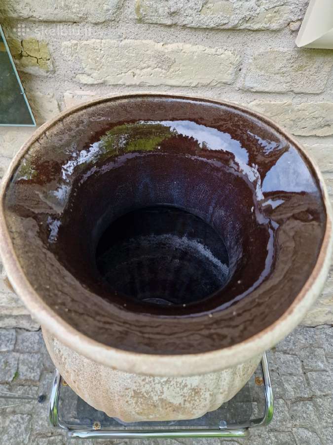 Vintažinė keramikinė rankų darbo vaza - nuotraukos Nr. 4