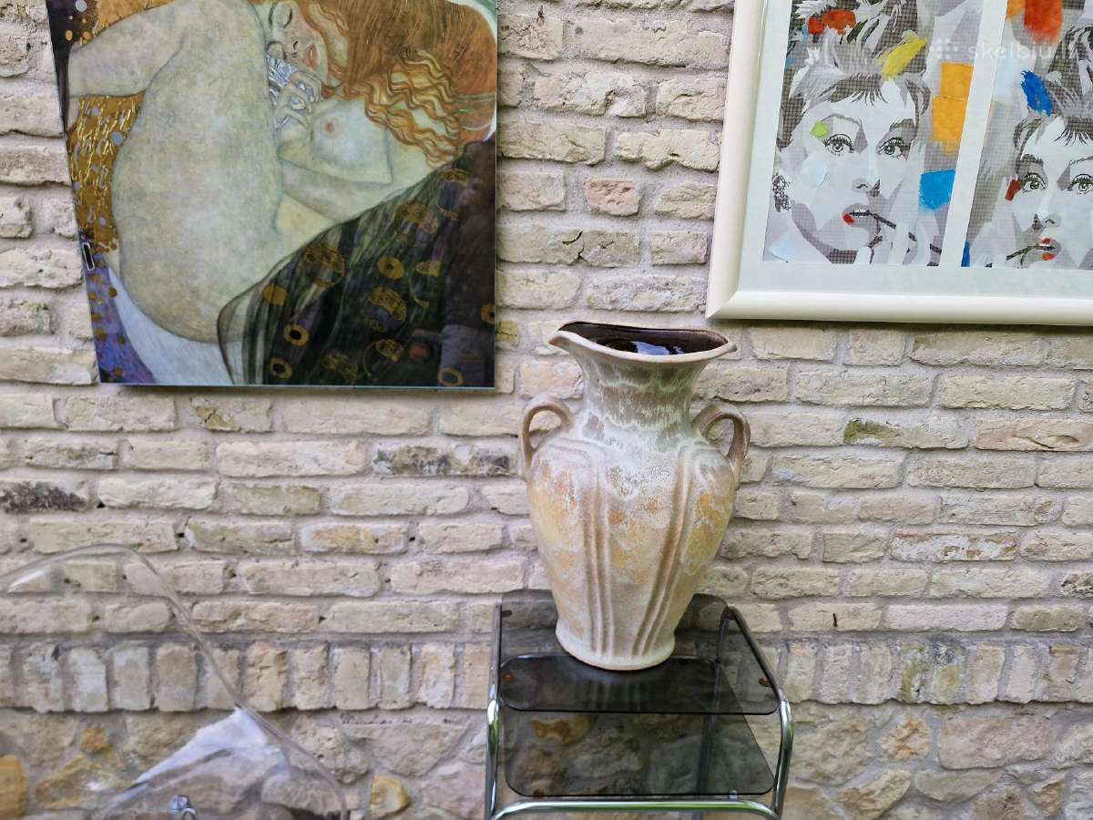 Vintažinė keramikinė rankų darbo vaza - nuotraukos Nr. 22