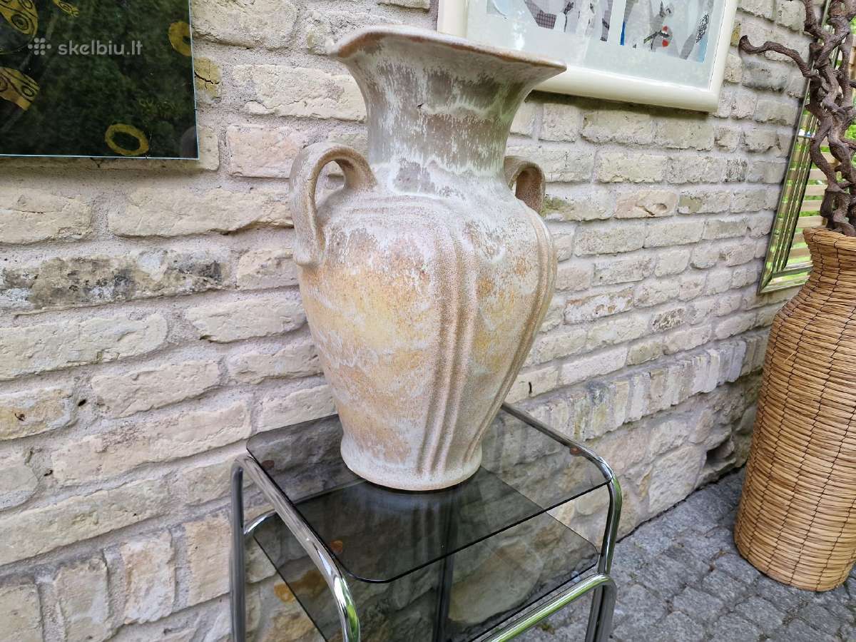 Vintažinė keramikinė rankų darbo vaza - nuotraukos Nr. 23