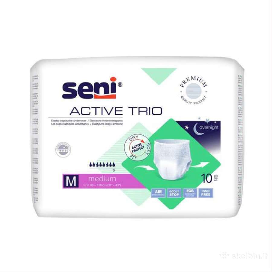 Seni Active Trio Medium, sauskelnės-kelnaitės 10