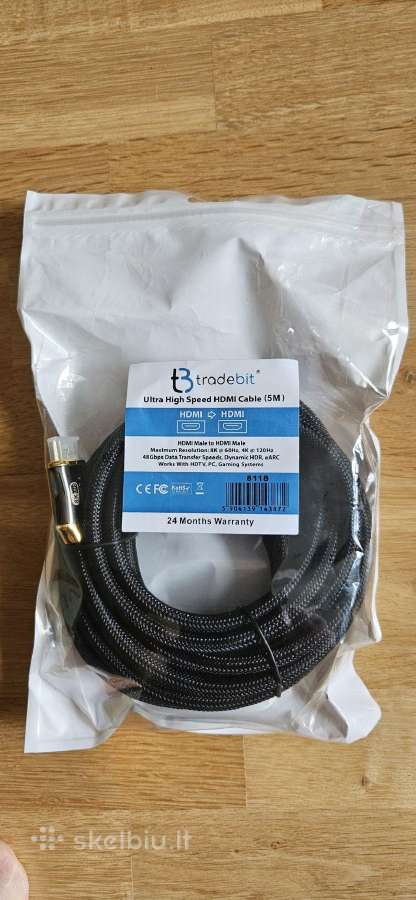 Hdmi-hdmi 2.1, 5m, Tradebit