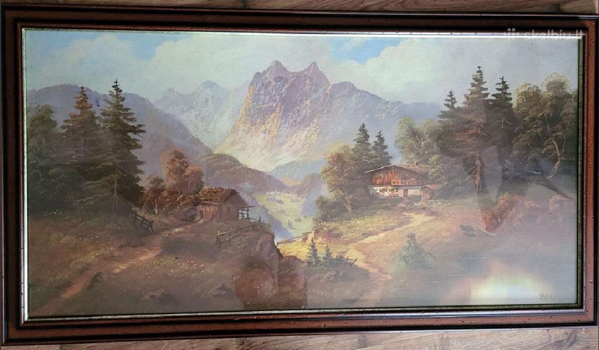 Paveikslas-kalnų peizažas 50*100 cm