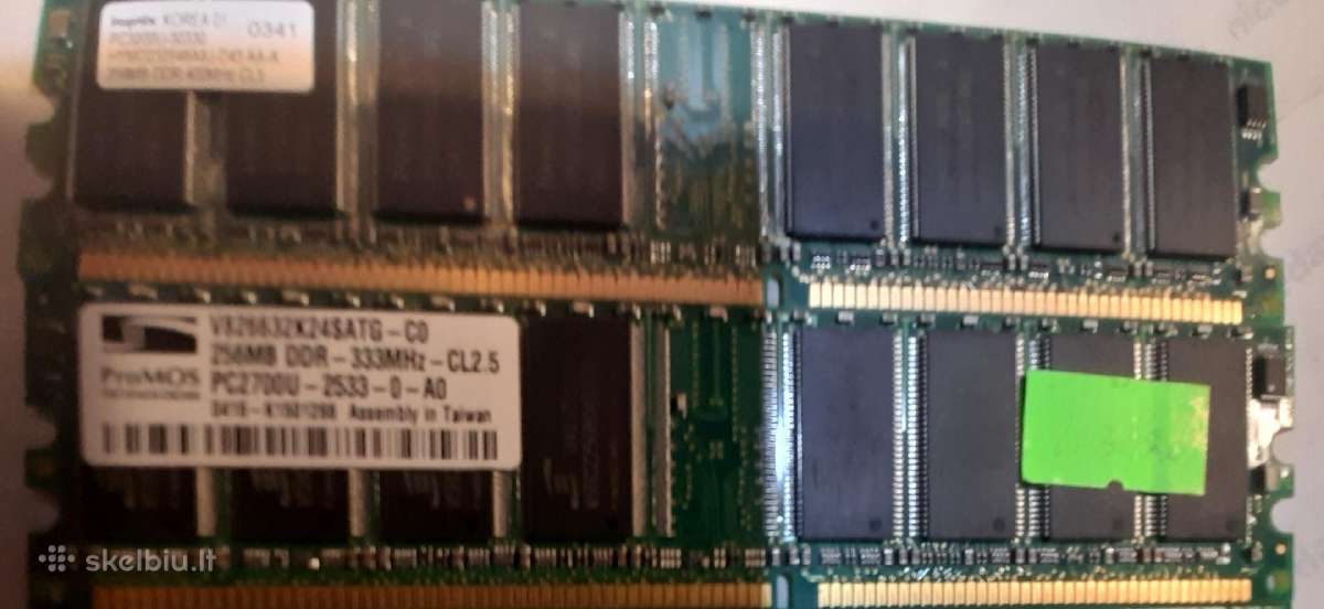 Ddr1 atmintinės 256-512mb stacionariems Pc