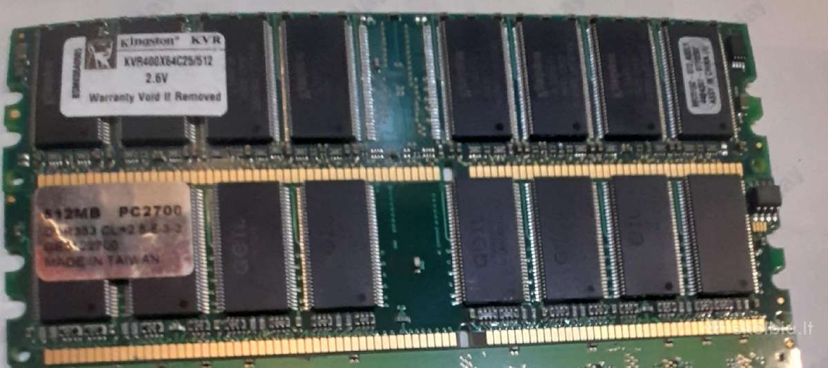 Ddr1 ir Ddr2 atmintinės 256-512mb stacionariems Pc - nuotraukos Nr. 3