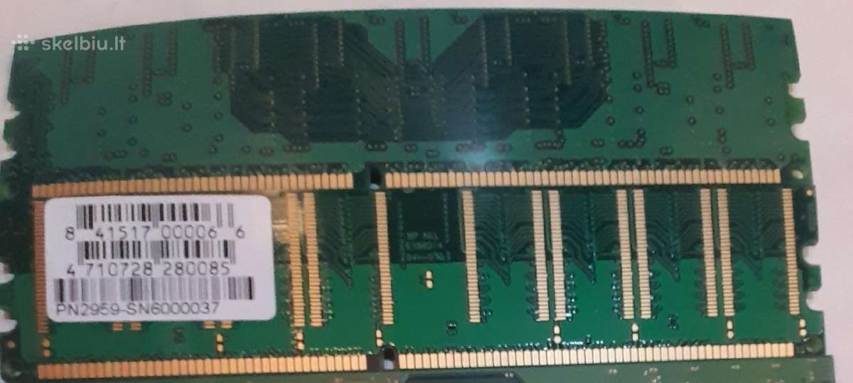 Ddr1 ir Ddr2 atmintinės 256-512mb stacionariems Pc - nuotraukos Nr. 4