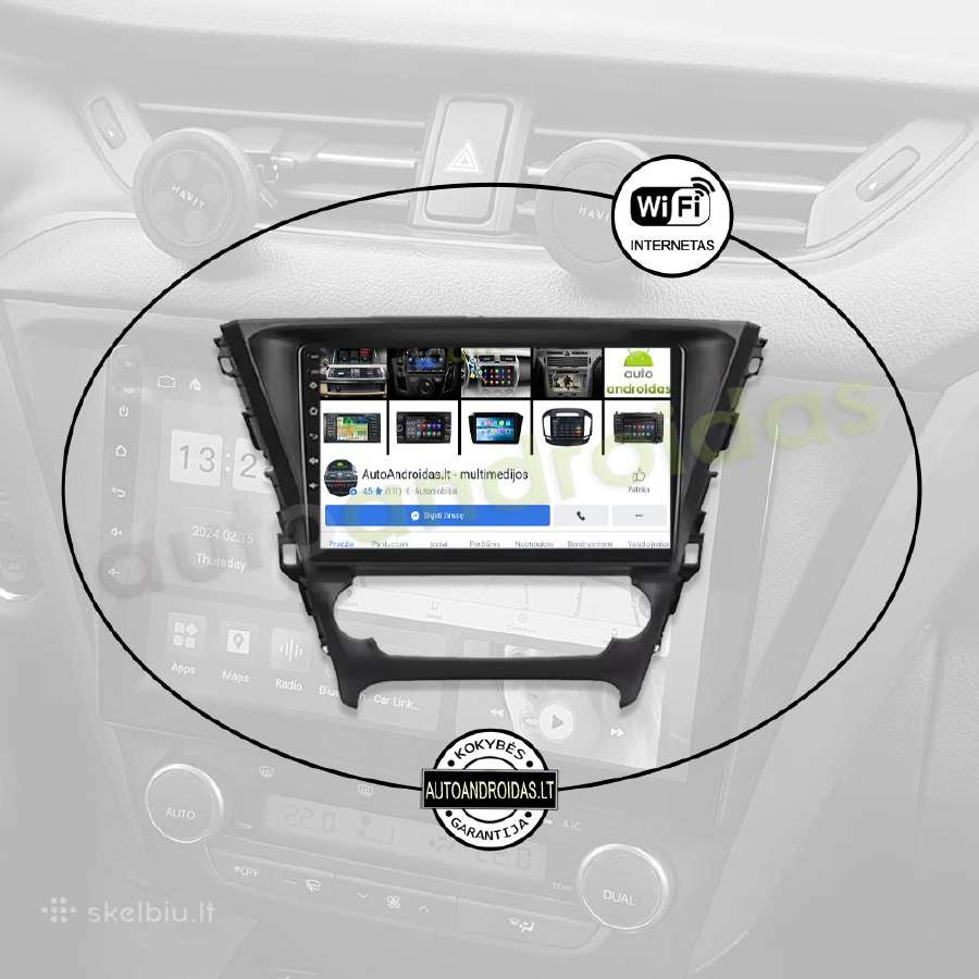 Toyota Avensis 3 2015-18 Android multimedija GPS - nuotraukos Nr. 3