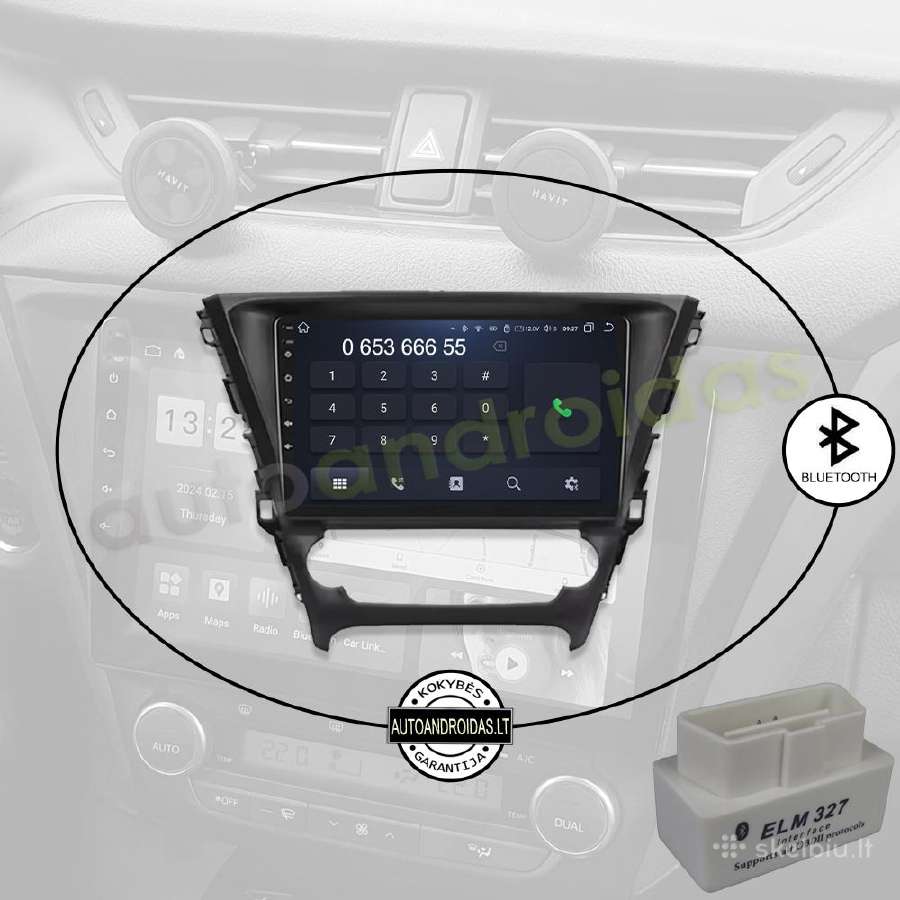 Toyota Avensis 3 2015-18 Android multimedija GPS - nuotraukos Nr. 5