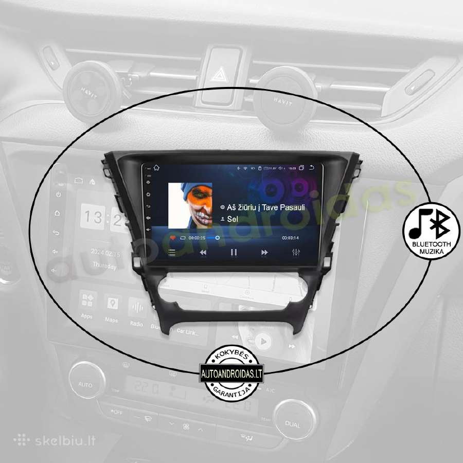 Toyota Avensis 3 2015-18 Android multimedija GPS - nuotraukos Nr. 6