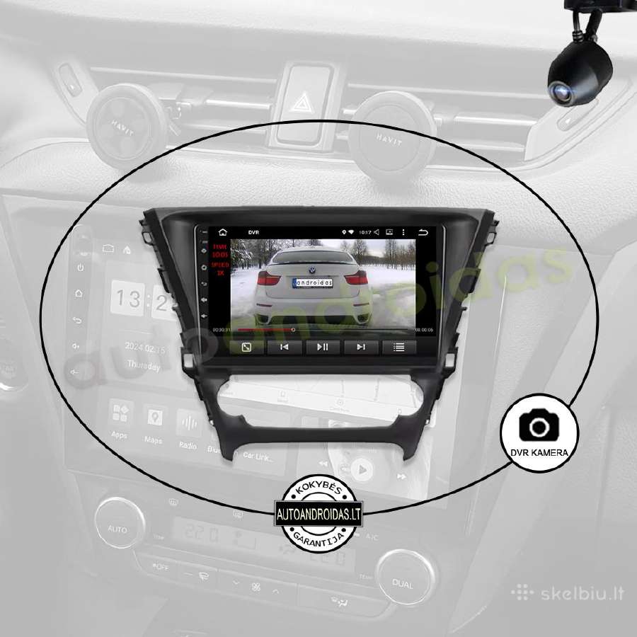 Toyota Avensis 3 2015-18 Android multimedija GPS - nuotraukos Nr. 8