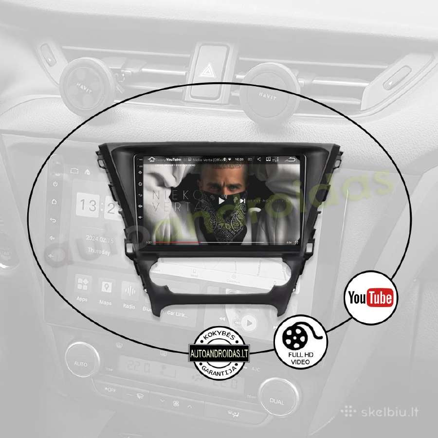 Toyota Avensis 3 2015-18 Android multimedija GPS - nuotraukos Nr. 9