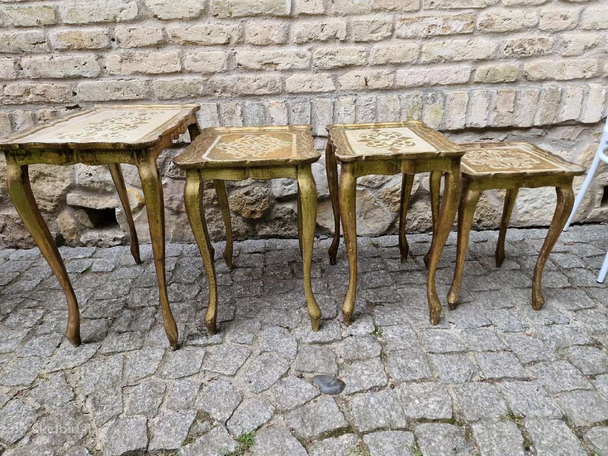 Vintažiniai florencijos st. staliukai - nuotraukos Nr. 3