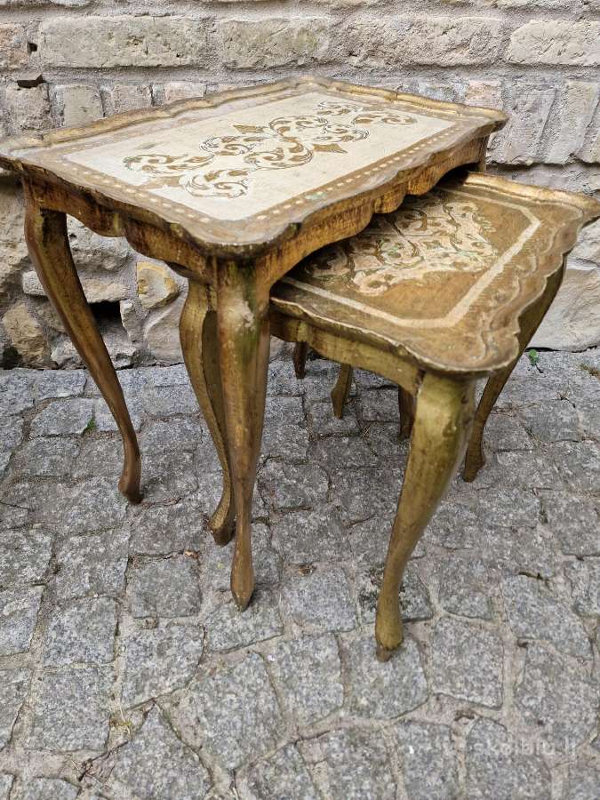 Vintažiniai florencijos st. staliukai - nuotraukos Nr. 8