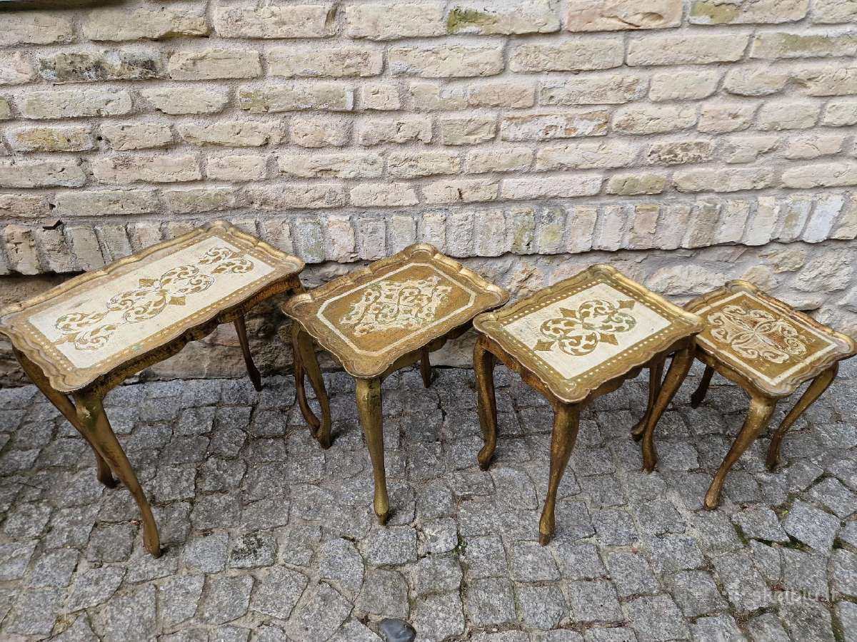 Vintažiniai florencijos st. staliukai - nuotraukos Nr. 9