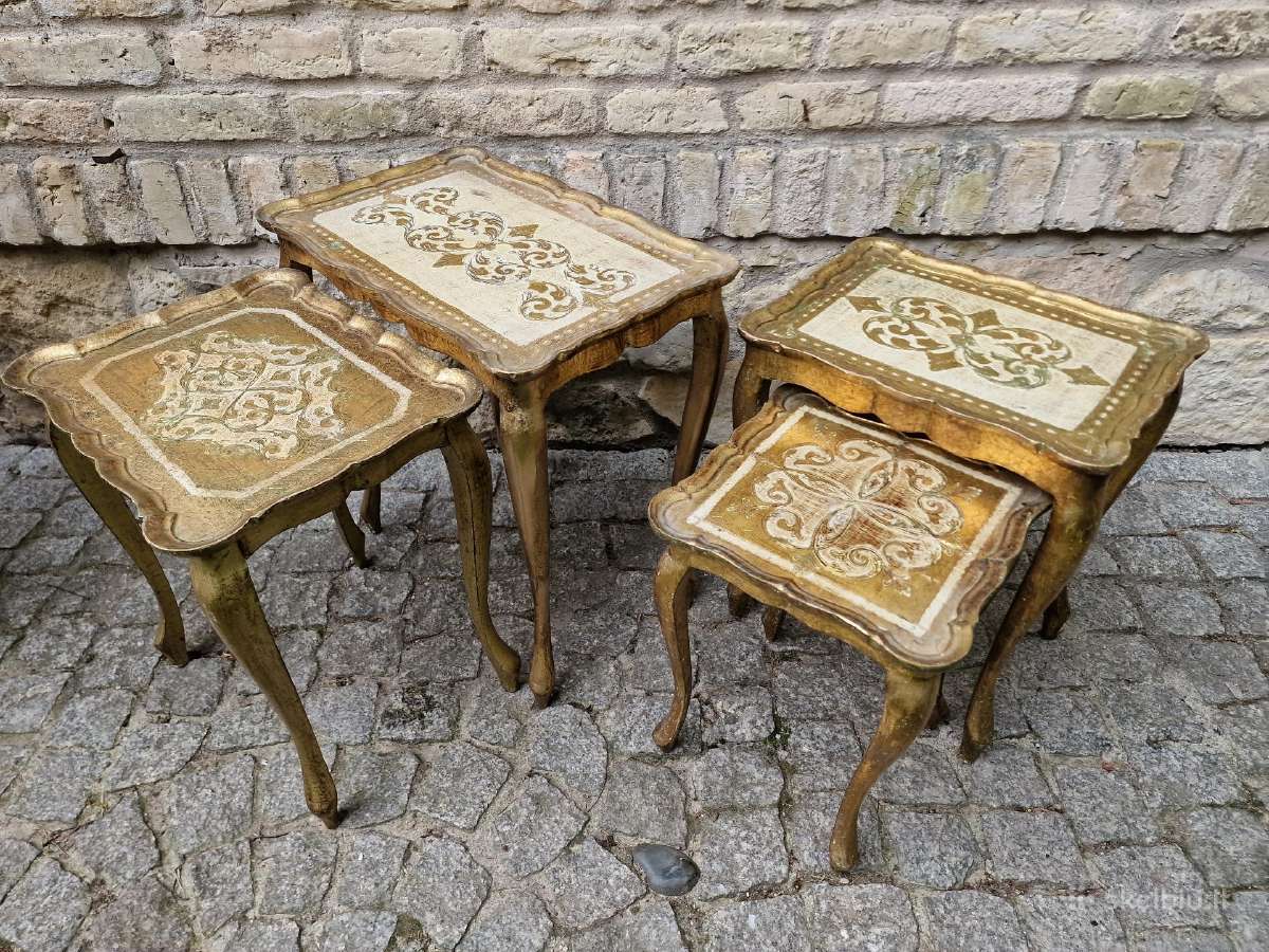 Vintažiniai florencijos st. staliukai - nuotraukos Nr. 20