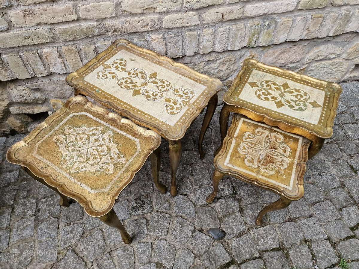 Vintažiniai florencijos st. staliukai - nuotraukos Nr. 24