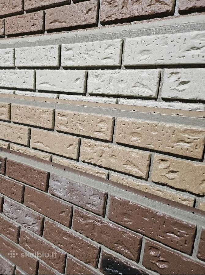 Plastikinė fasado plokštė "plytų imitacija Hl"