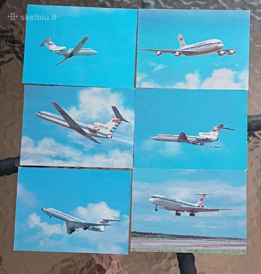 Atvirutes aviacija avia rinkinys - nuotraukos Nr. 4