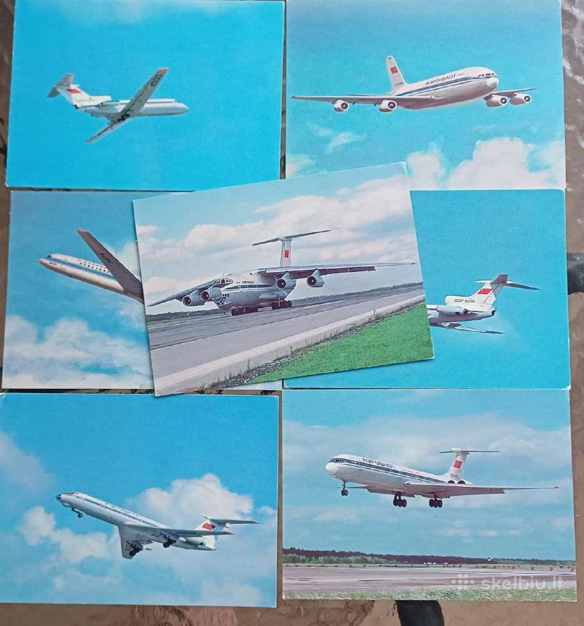 Atvirutes aviacija avia rinkinys