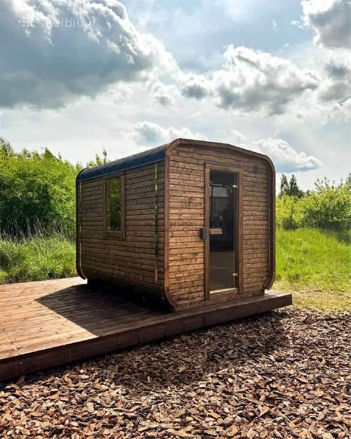 Cube Sauna: pusapvalė lauko pirtis - nuotraukos Nr. 5