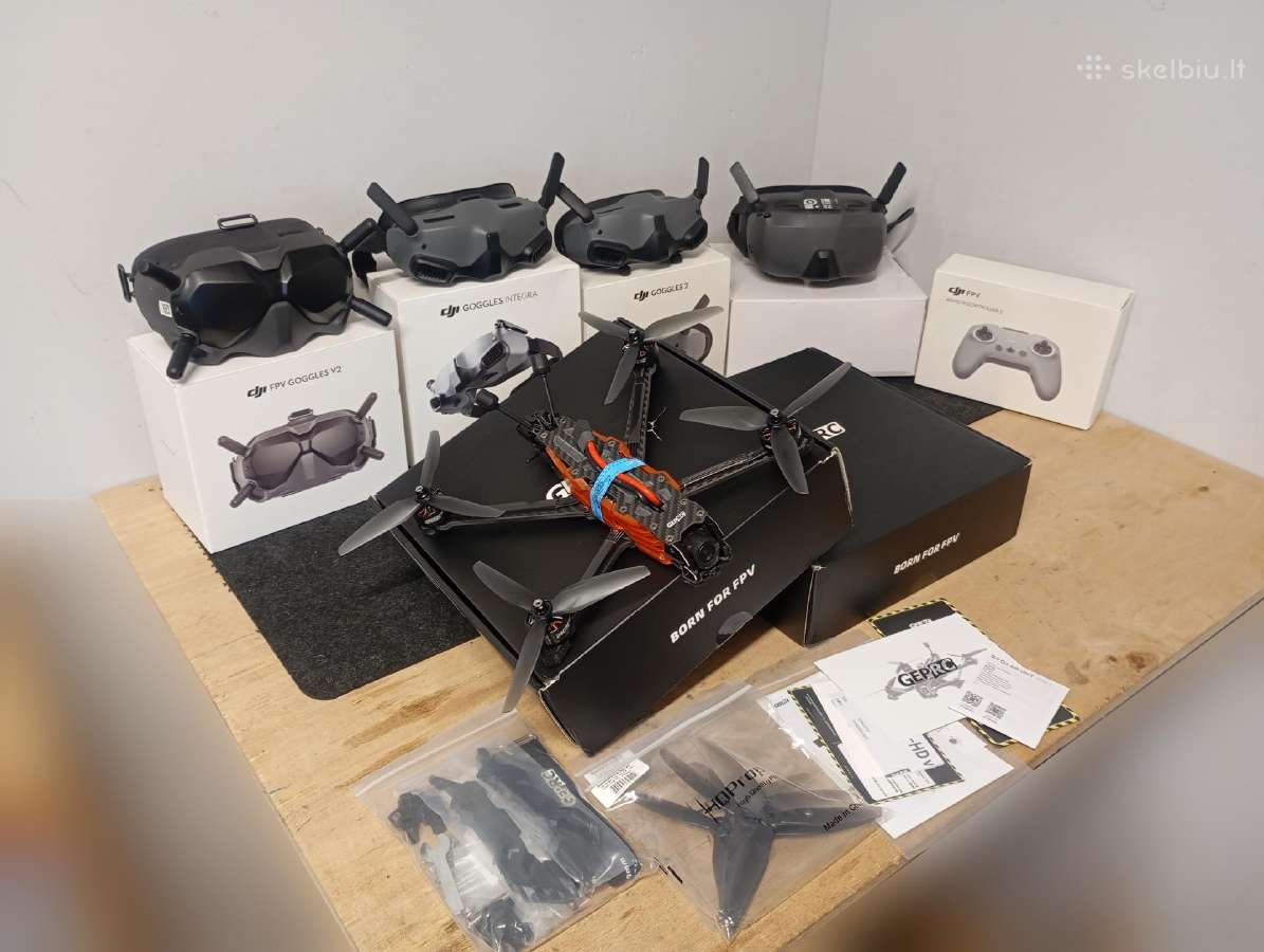 Dji Fpv Goggles akiniai, HD dronai, antenos - nuotraukos Nr. 38