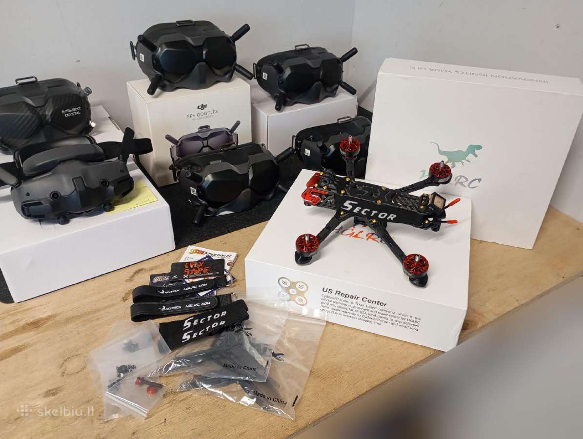 Dji Fpv Goggles akiniai, HD dronai, antenos - nuotraukos Nr. 35