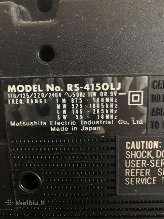 Panasonic RS-4150lj - nuotraukos Nr. 9