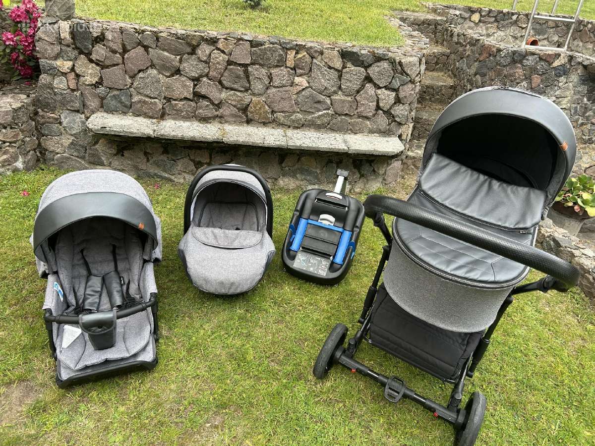 Puikios būklės Baby Merc Novis 3in1 vežimėlis
