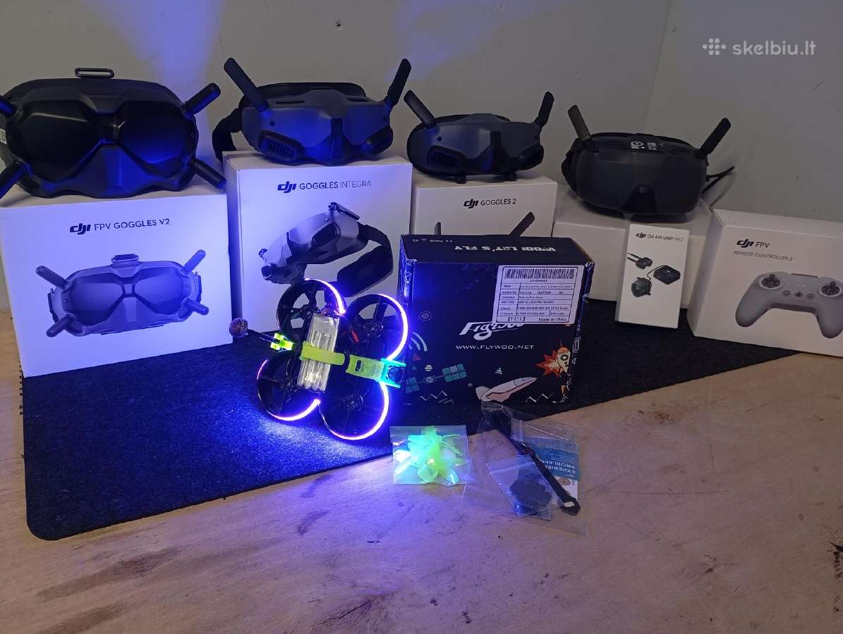 Dji Fpv Goggles akiniai, HD dronai, antenos - nuotraukos Nr. 33