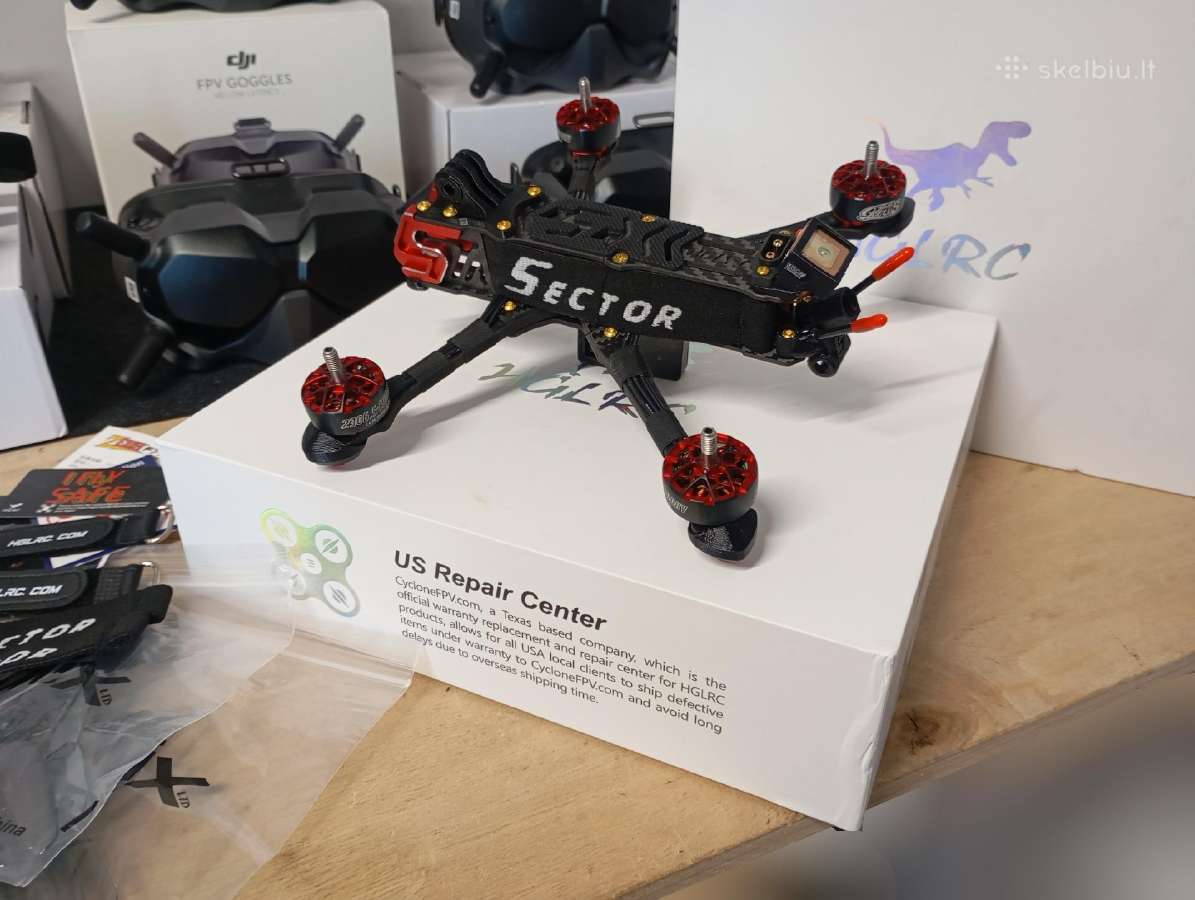 Nauji Hglrc Sector D5 Dji HD 6s GPS fpv dronai - nuotraukos Nr. 6