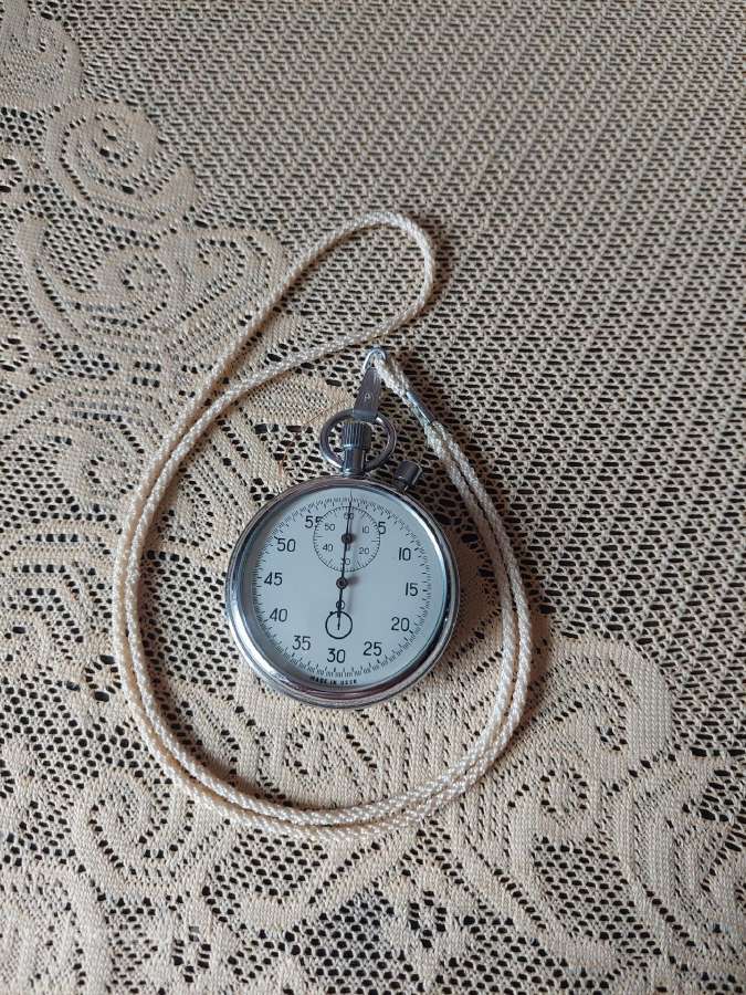 Ussr Mechaninis Chronometras Su Originaliu Dirželi - nuotraukos Nr. 7