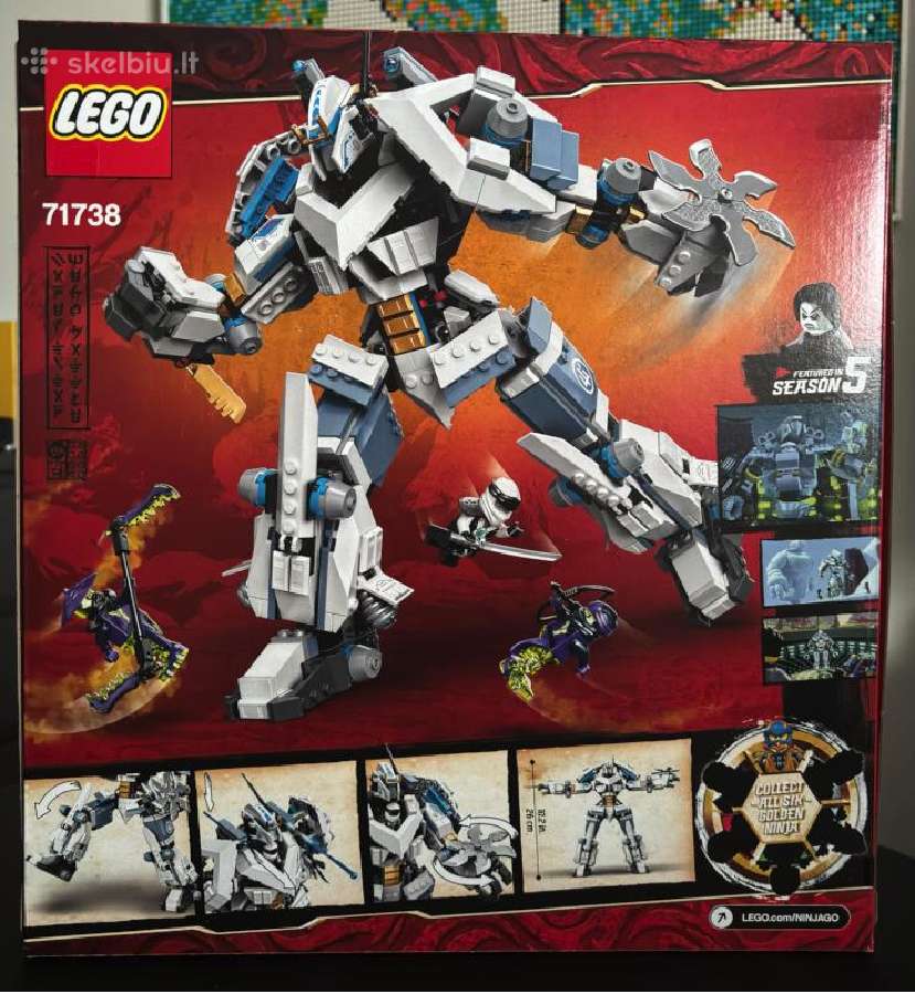 Lego Ninjago Zane's Titan Mech Battle 71738 Naujas - nuotraukos Nr. 2