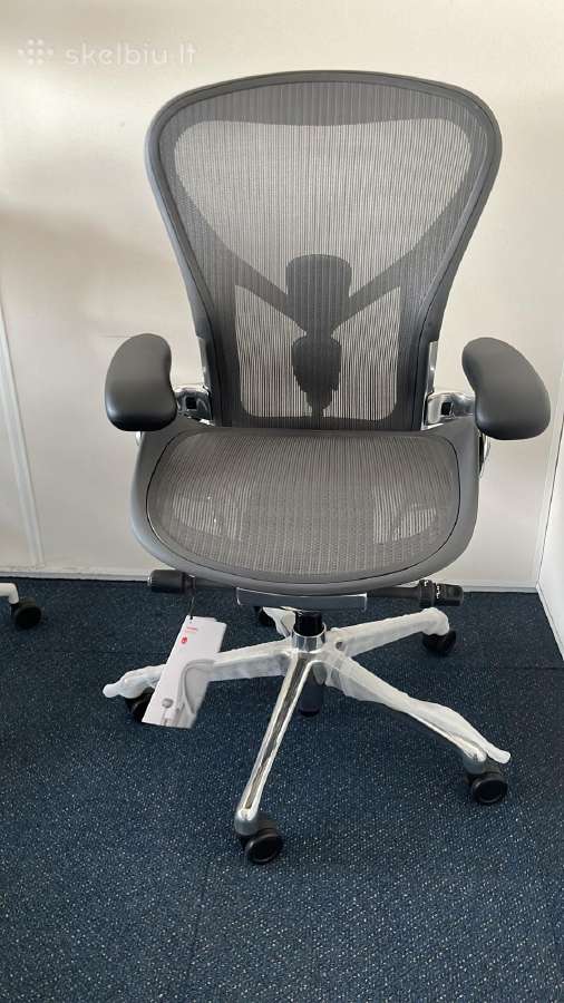 Herman Miller Aeron Remastered Polished Aluminium - nuotraukos Nr. 3