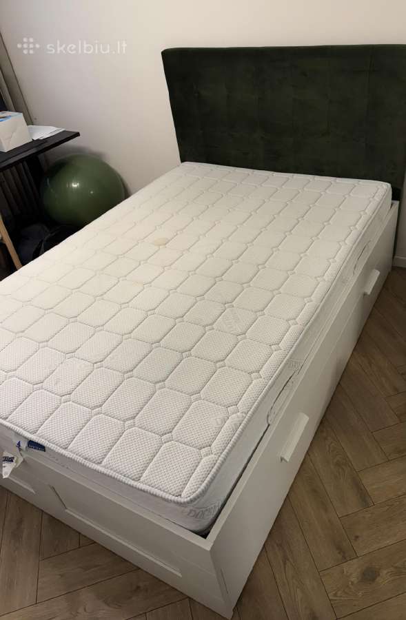 Ikea lova Brimnes ir Dormeo čiužinys - nuotraukos Nr. 2