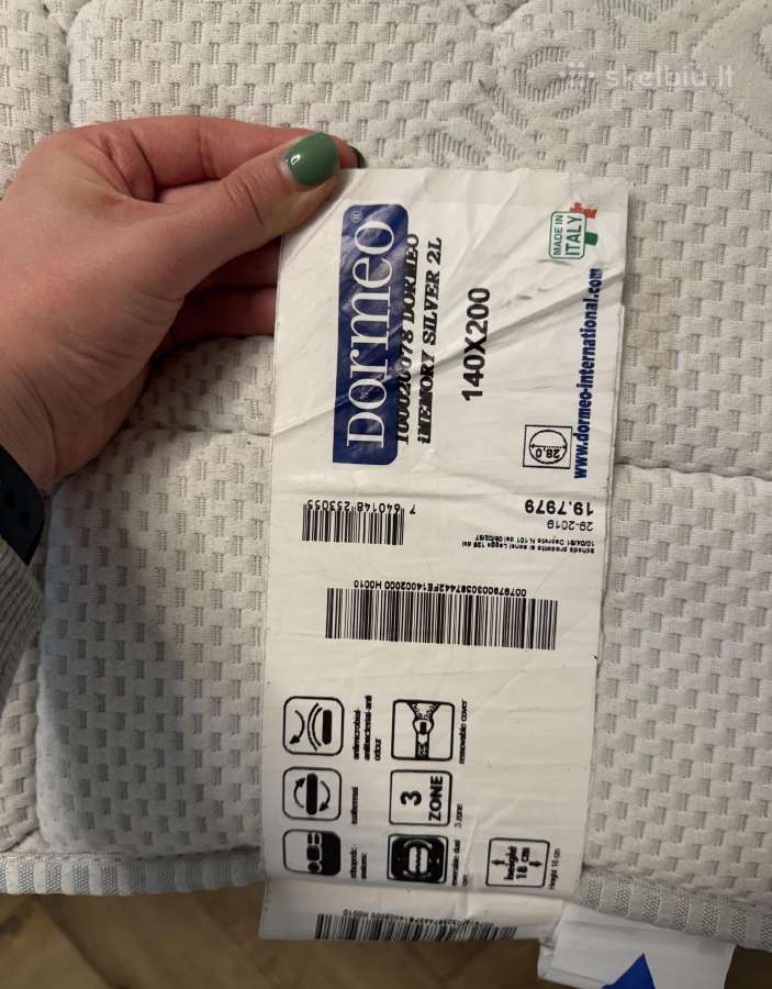 Ikea lova Brimnes ir Dormeo čiužinys - nuotraukos Nr. 8