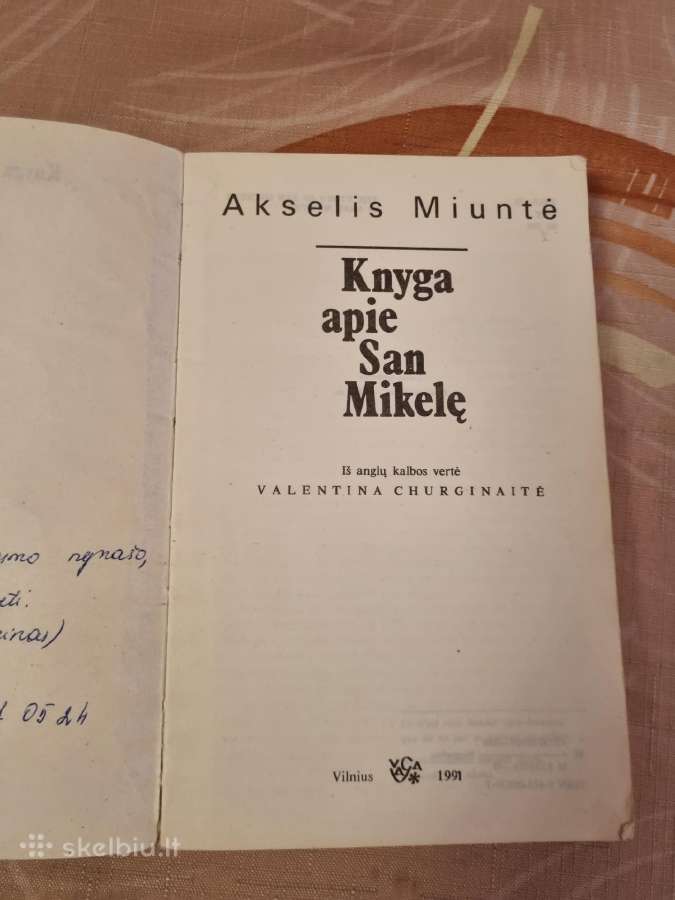 Knyga apie San Mikelę - nuotraukos Nr. 2
