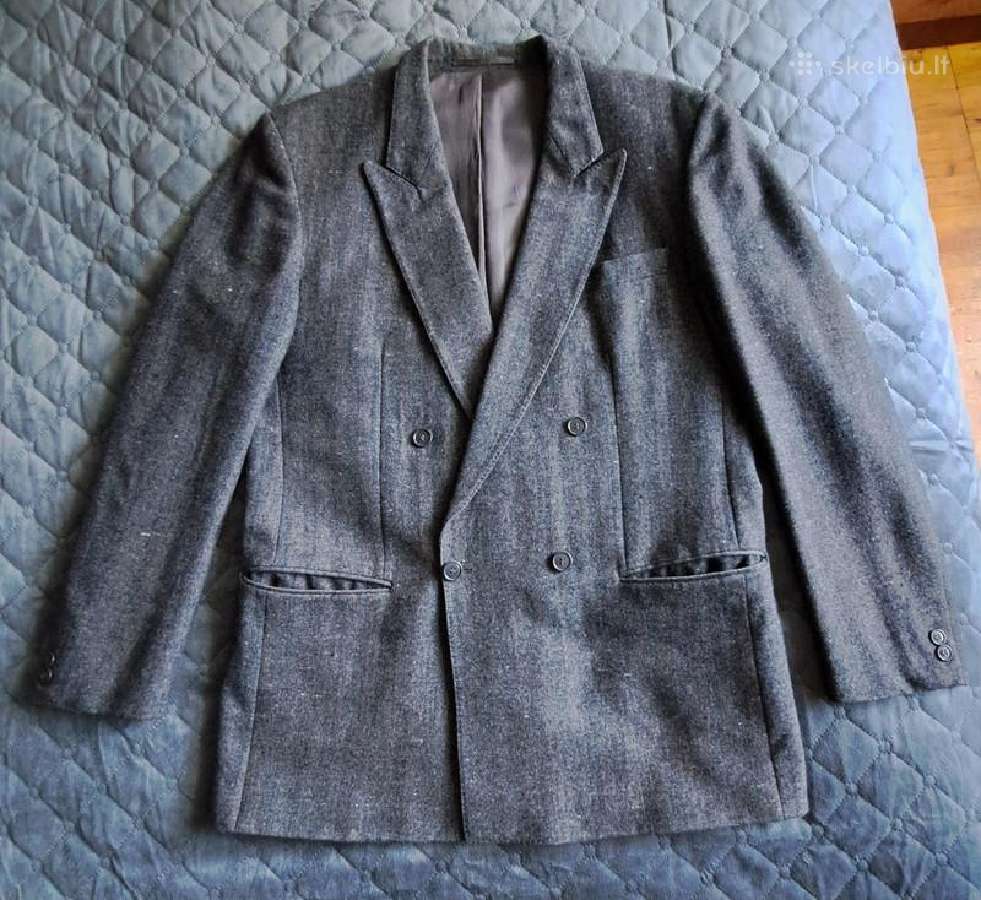 Švarkas su unisex užsegimu