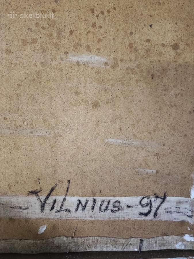 Vintažinis paveikslas "Literatų gatvė" - nuotraukos Nr. 4