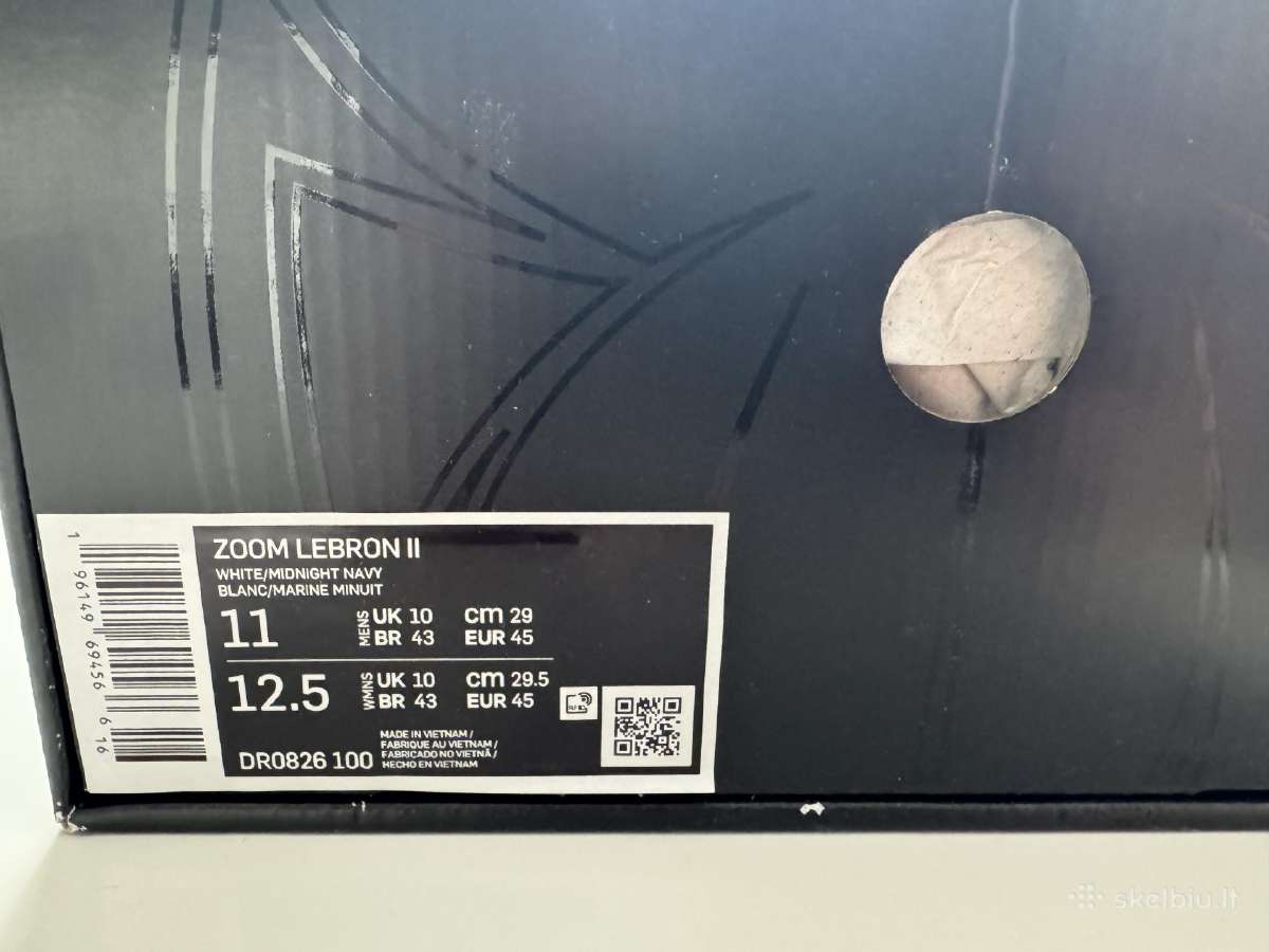 Nike Zoom Lebron 2 Navy Usa krepsinio bateliai - nuotraukos Nr. 9