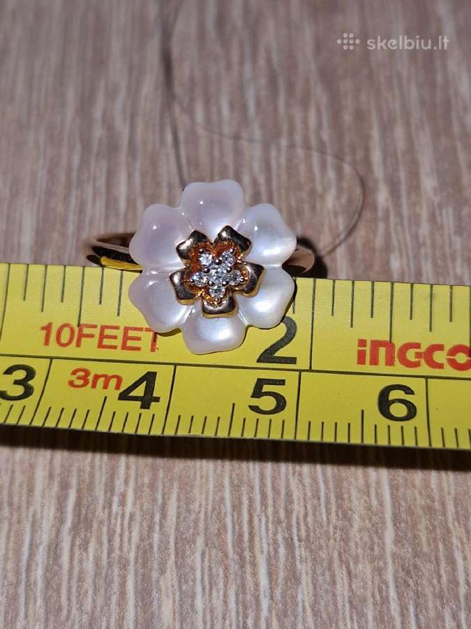 Klipsai,925, 585 auksinis žiedas su deimantais - nuotraukos Nr. 14