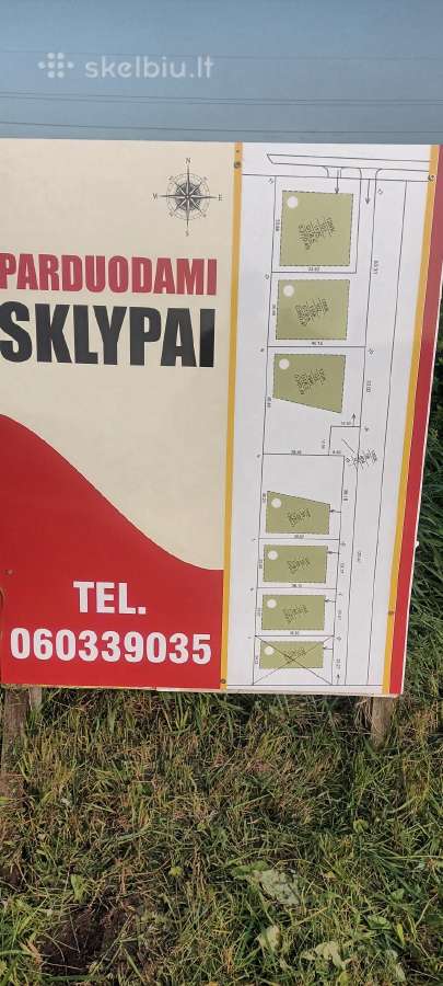 Parduodu sklypus su detaliais planais