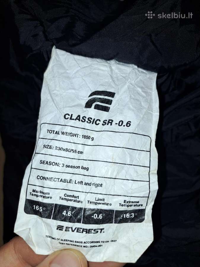 Everest classic sr -0.6 miegmaisis, 3 sezonu - nuotraukos Nr. 2