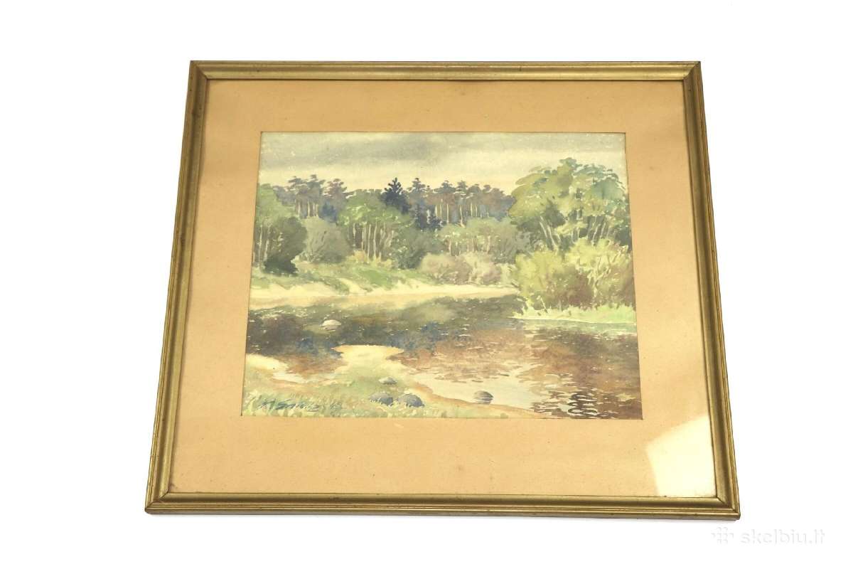 Autorius "сниедзе Кале" (Popierius akvarelė), 1947